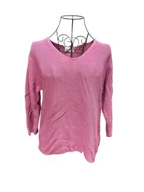 Sarah Arizona Pink open weave Sweater Small
